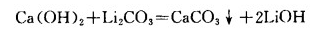 Lithium carbonate causticization chemical equation